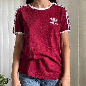 Red Adidas T-shirt
